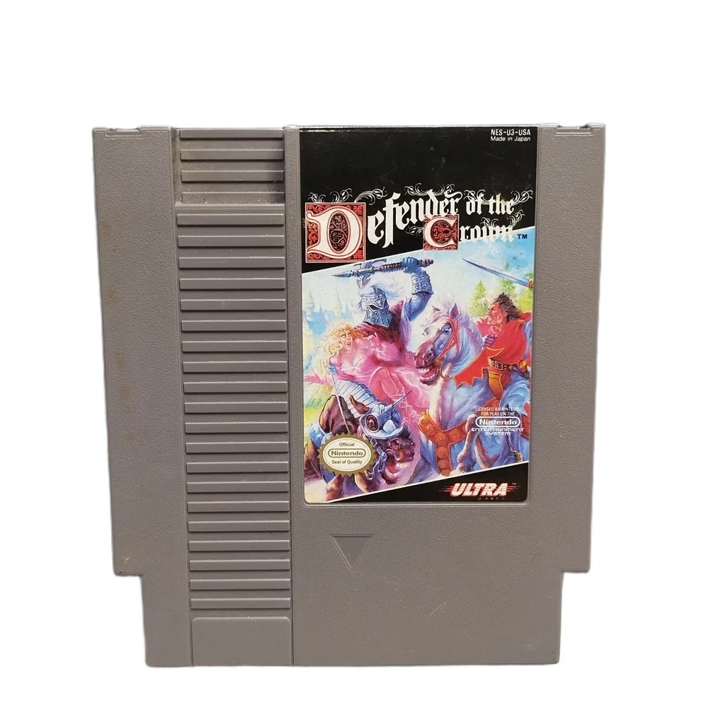 Lot of 2 Snake's Revenge & Defender of the Crown Nintendo NES Video Games
